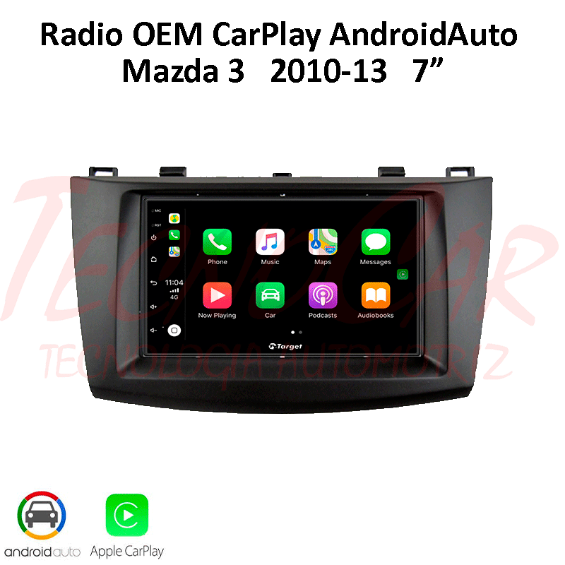 RADIO MAZDA 3  2010-2013  CARPLAY  / ANDROID AUTO / 7"